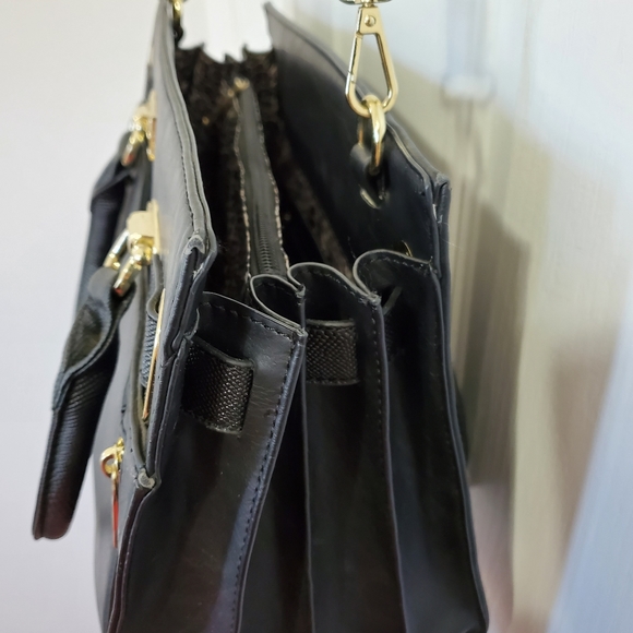 ⬇️ Ever New Faux Leather Satchel Crossbody Bag - Picture 12 of 14